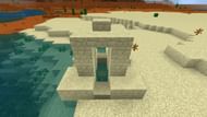 Desert wells can have suspicious sand (Image via Mojang)